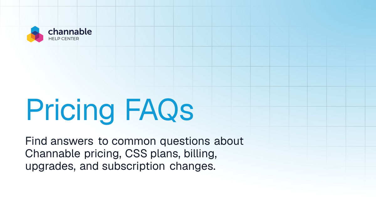 Pricing FAQs | Account & billing | Channable