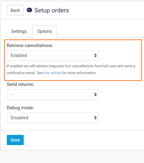 Bol.com: Retrieving canceled orders and getting email notifications –  Channable