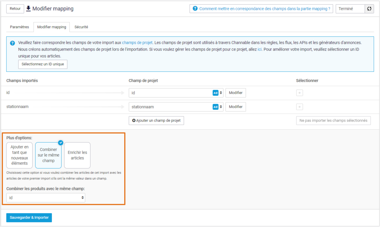 Ajouter des données météorologiques à votre import Channable