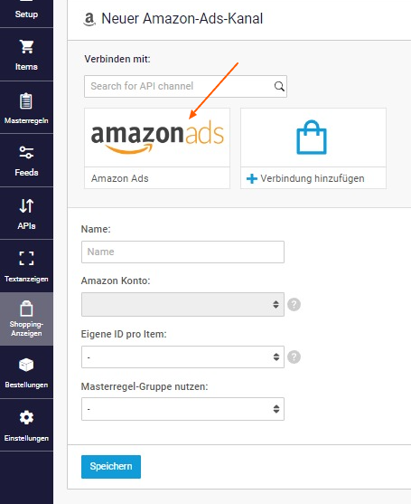 Amazon Ads Verbindung auswählen.jpg