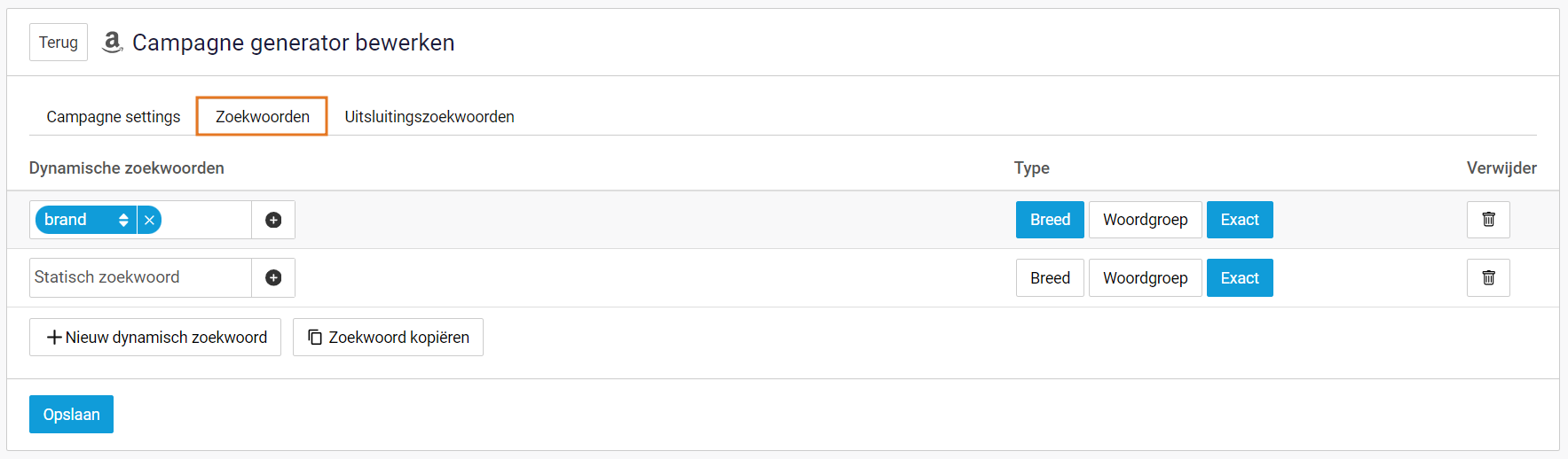 Zoekwoorden targeting - Zoekwoorden.png
